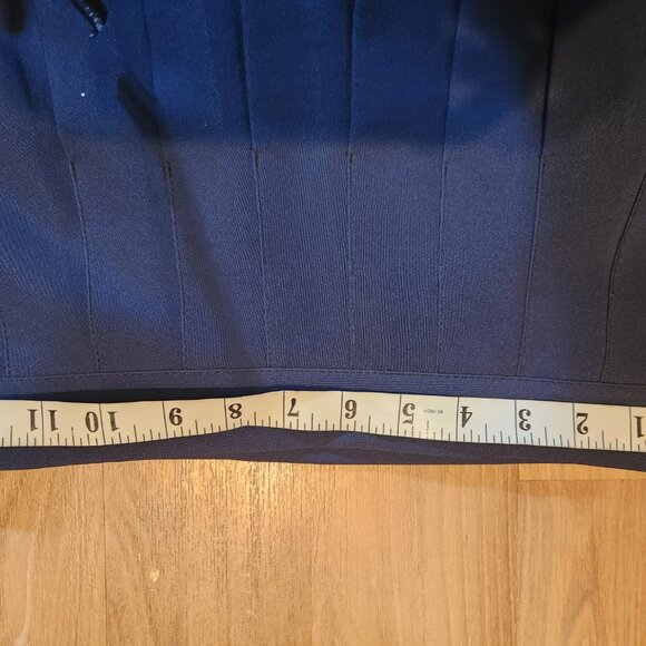 Short blue pleated skirt, S size - Picture 5 of 5